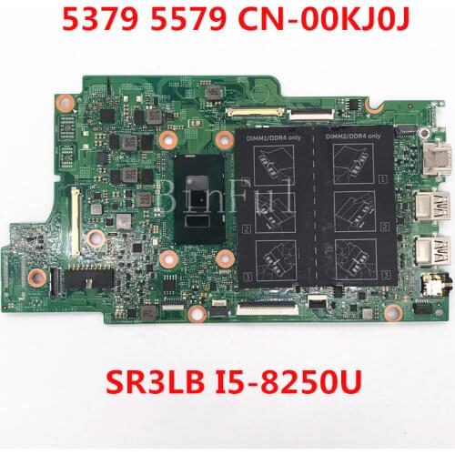 For Envy Inspiron 5379 de 5579 Laptop motherboard CN-00KJ0J 00KJ0J 0KJ0J 17810-1 With SR3LB I5-8250U 100% full Tested
