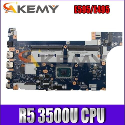 For Lenovo E595/E495 laptop motherboard NM-C061 W/ CPU R5 3500U motherboard DDR4, it has been 100% fully tested Mainboard