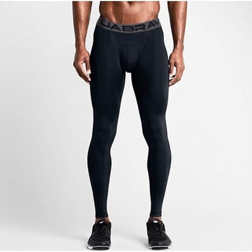 Men Running Tights Pants Men Sports Training Legging Sportswear Quick Dry Breathable Pro Compression Gym Fitness Trousers