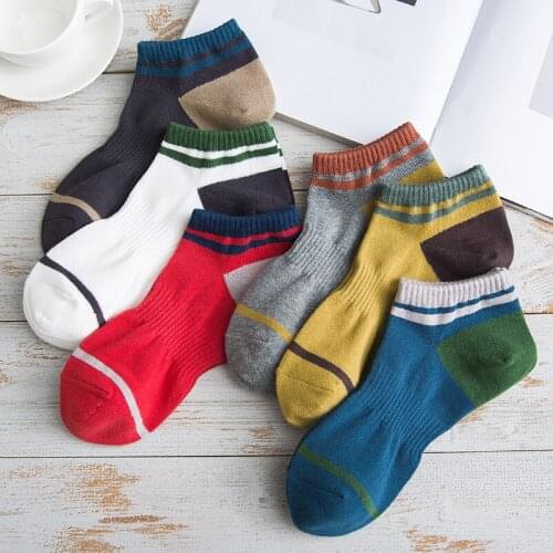 New Sports Mens Socks Ankle Socks Pure Cotton Breathable Sweat-absorbent Non-slip Deodorant Shallow Mouth Invisible Socks