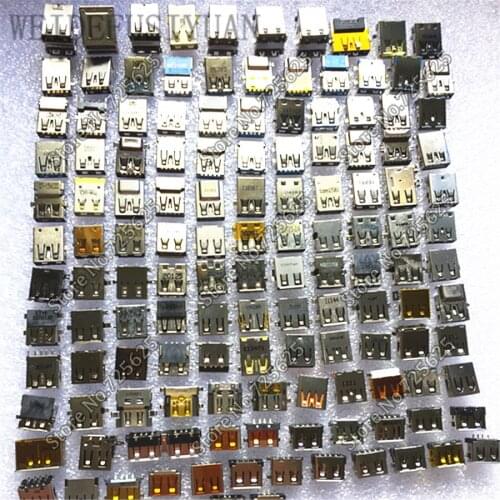 NEW USB 2.0 Jack 3.0 USB Port Socket Connector for Lenovo HP Dell Samsung Asus Acer Toshiba 132 Models/132pieces