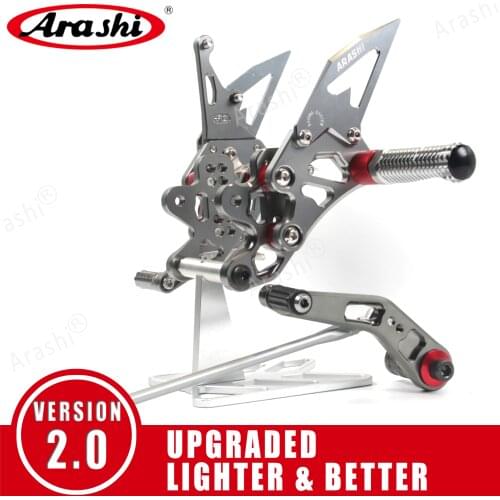 Arashi For SUZUKI GSXR600 2006 2007 2008 2009 2010 CNC Rider Rearset Adjustable Footrests Foot Pegs Footrest GSX-R GSXR 600