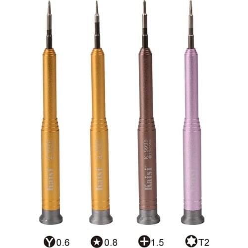 Kaisi Precision Screwdriver T2/ 0.6Y Tip/0.8 Pentalobe/1.5 Phillips Cross Head Professional Repair Opening Tool For iPhone 7 8 X