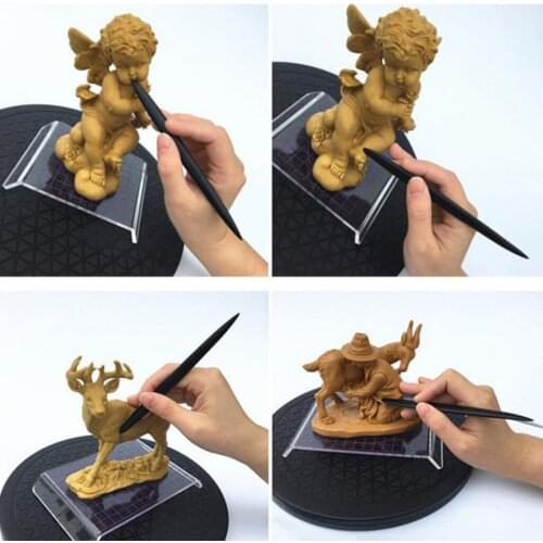 DIY Stainless Steel Carving Rod Detail Needles For Pottery Modeling Carving Clay Sculpture Ceramics Tools For Model Craft