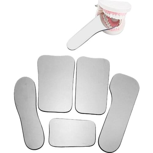 5 Pcs/Set Dental Orthodontic Dental Photography Double-Sided Mirrors Dental Tools Glass Material Dentistry