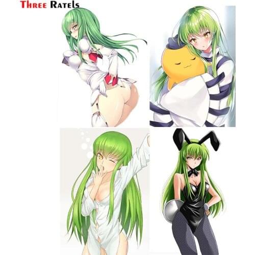 Three Ratels F519 C C For Code Geass Car Bumper Window Stickers Repair Decal Waterproof &Vinyl Motorcycle Sunscreen Decoration