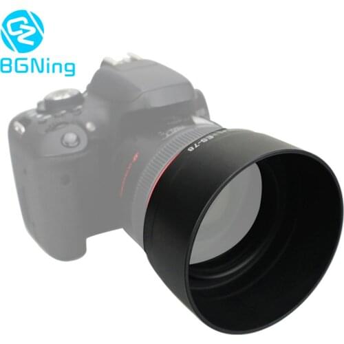 BGNing Lens Hood Replace ES-78 for Canon EF 50mm f/1.2L USM / 50 mm F1.2L USM Lenses 72mm ES78 Reversible Camera Shade Protector