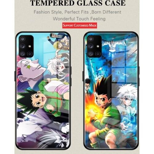 Hunter X Hunter Hot Anime Tempered GIass Anti-Drop cover For Samsung A71 A51 4G 5G A20 A30 A40 A50 A70 A81 A91 A11 Case