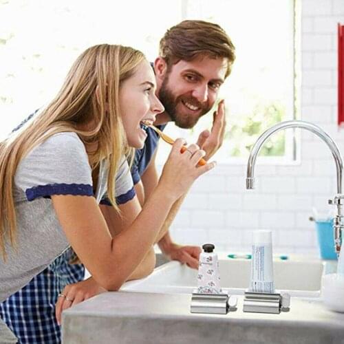 1PC Steel Rolling Toothpaste Squeezer Roller Paste Tooth Tube Metal Squeezing Dispenser Squeezer Bathroom Tools N3A9