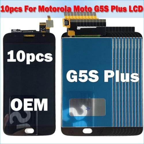 10pcs 5.5" LCD Display For Motorola Moto G5S Plus XT1802 Xt1803 XT1805 Xt1086 Lcd touch screen Digitizer Sensor Assembly