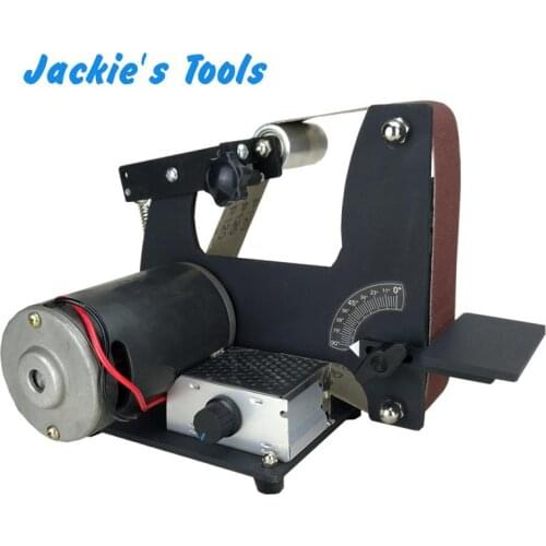 220V Electric Abrasive Belt Machine DIY Belt Sander Knife Sharpener Metal Polishing Machine 350W 0-7000RPM 610x50MM
