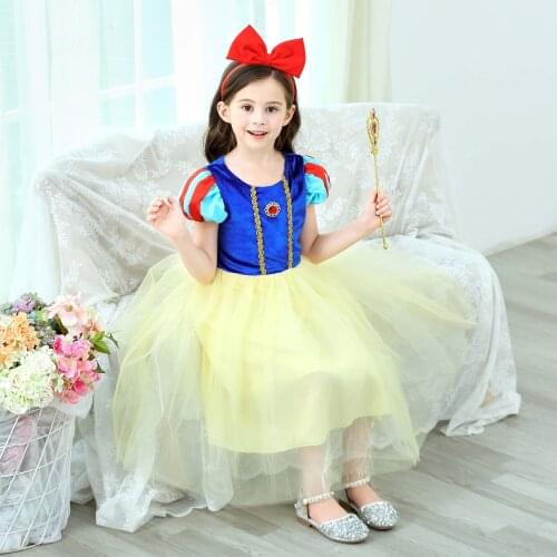 AngelGirl 3~12 year Halloween Children Clothing Long Skirt Shiny Princess Dress Party Dress Christmas Xmas Gift Cosplay Costume