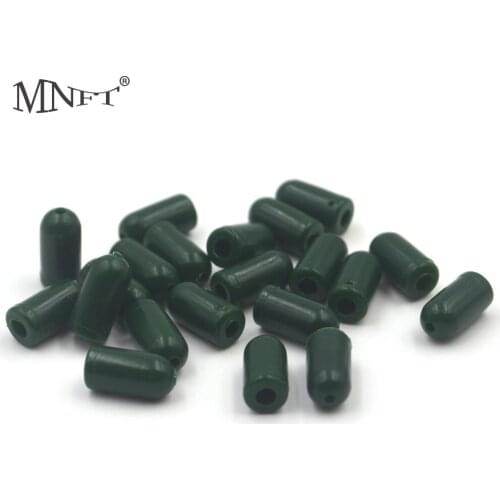 MNFT 50 Pcs Green Soft Rubber Buffer Beads Knot Protector For Carp Fishing Hair Rig Fishing Tackle Accessories