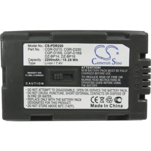 Cameron sino 2200mah battery for HITACHI DZ-MV200A MV200E MV208E MV230A MV230E MV250 MV270A MV270E BP16 for PANASONIC AG-DVC15