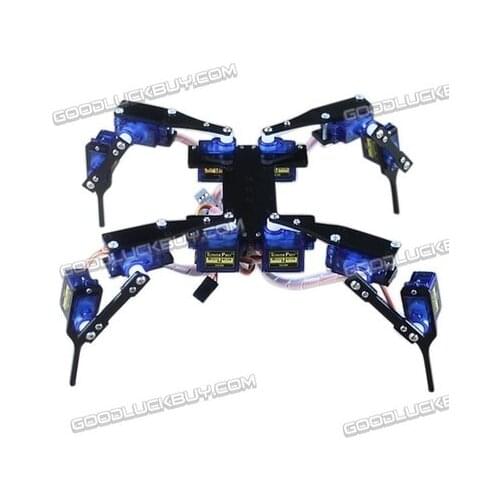 Four Feet Robot 4-Legged 12DOF Hexapod3 RC Mini Spider Robot Frame body Fun
