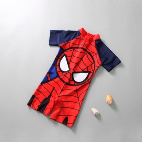 Kids Swimwear One Piece Children Swimsuit Spider Shark Crab Swimming Boys Beachwear Baby Sunscreen Quick Dry Bathing YZ19010