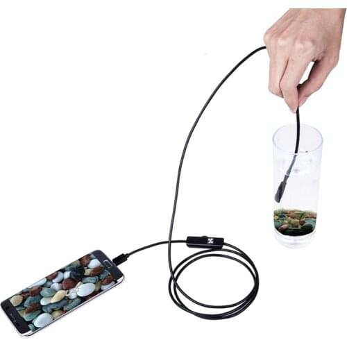 720P Endoscope 8mm Lens USB Android Endoscope Camera 1M 2M 5M Wire Detection Camera Led Light Waterproof Phone PC Borescope