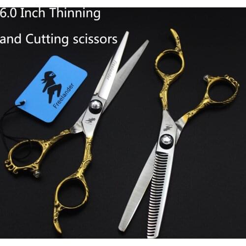 Cut Thinning Hairdressing Scissors Hairdressing Tools Golden Stainless Steel Type Model Number Total Length Blade Material Teeth