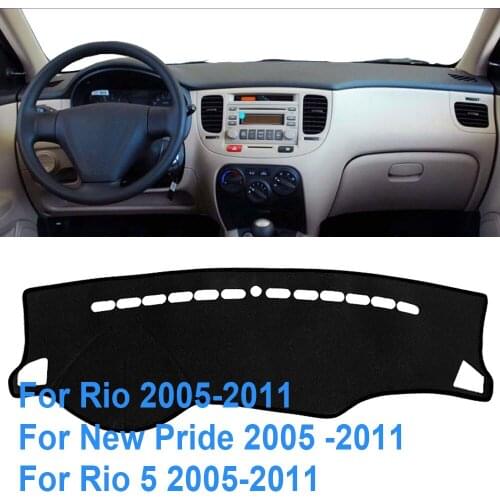 Dash Mat Car Dashboard Cover For Rio 2005-2011 Sun Shade Pad Instrument Platform Dashmat Mats