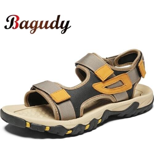 New Summer Leisure Beach Men Shoes High Quality Fashion Sandals Breathable The Big Yards Mens Sandals Casual Shoes Size 39-48