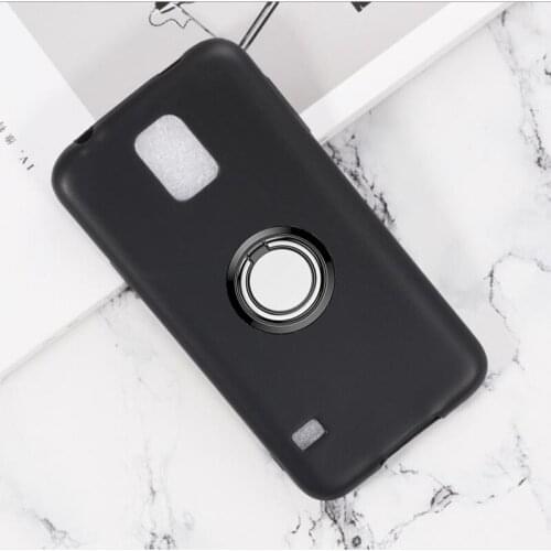 For Samsung Galaxy S5 Back Ring Holder Bracket Phone Case Cover TPU Soft Silicone On G900F G900I G900M G900A G900T G900W8 G900H
