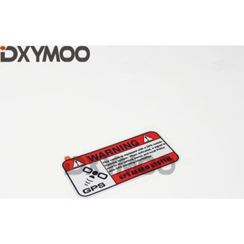 1PCS Motorcycle Bike Stickers Warning GPS Alarm Security System DIY Laptop Car Styling Decal Vinyl Bumpers 10x4cm
