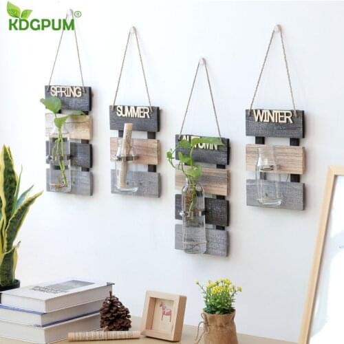 Wall Hanging Plant Pot Hydroponics Plant Glass Vase Indoor Garden Vertical Flower Pots Hanging Planter Home Decoration