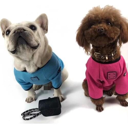 New Spring Clothes For Dogs Pet Hoodies Fashion Dogs T-Shirt French Bulldog Pug Cat Clothing Puppy Sweater Coat For Pets Dog Bag