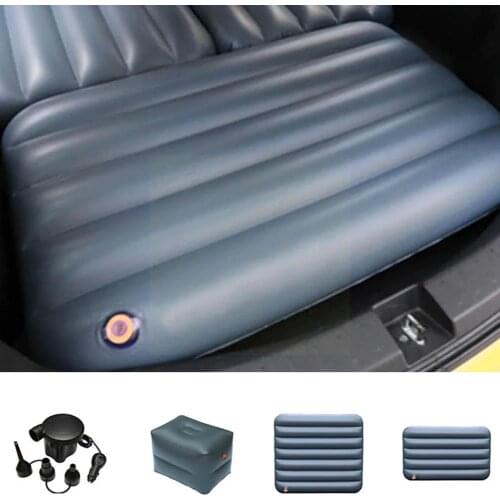New Car Inflatable Mattress Single Bed Portable Outdoor Bed Booster Cushion Air Camping Trunk Mini Travel Cushion Foldable T1A8