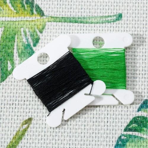 90Pcs Plastic Floss Bobbins for Cross Cotton Thread Craft DIY Cross Stitch Embroidery Thread Cards Organizer Holder with Bottle