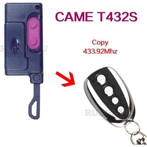 CAME T432S remote control 433.92mhz garage gate door CAME T432S remote control 433mhz