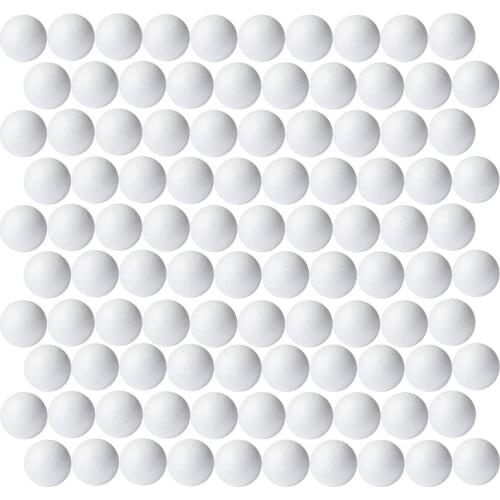 Foam Balls for Crafts, 100-Pack Smooth Styrofoam Balls, Approximately 1 Inch in Diameter, White