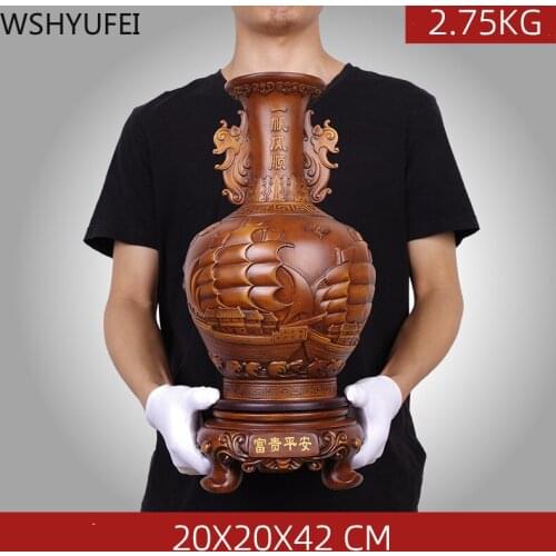 Chinese Style Resin Ruyi Bottle Buddha Sculpture Home Decoration Accessories Study Office Supplies Buddha Decoration Crafts