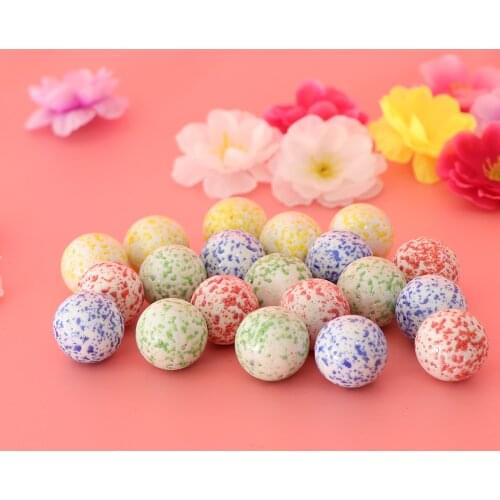 Prettyia 20x Speckled Glass Marble Ball Swirl Stress Marbles Toy