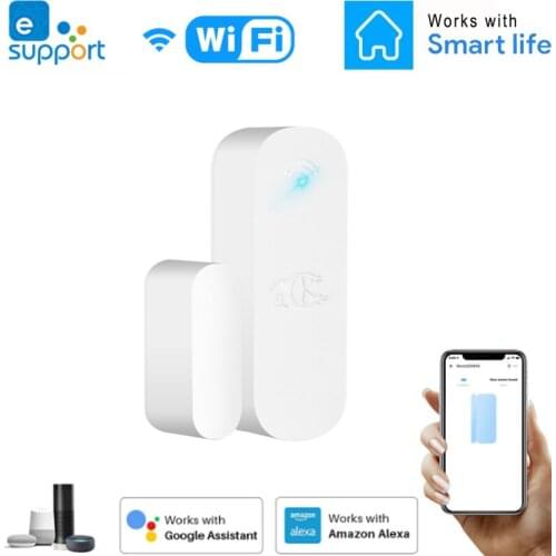 EWeLink Smart Home WiFi Door Sensor Door Open/Closed Detectors Security Alarm System smart Home Security Alert Security Alarm