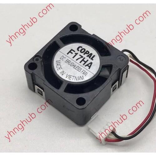 COPAL F17HA DC 5V 0.03A 17x17x8mm 3-Wire Server Cooling Fan