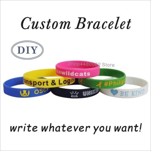 High Quality Custom Silicone Bracelet Popular Wristband for kids adult Sport Band Customized Engraved DIY Private Child Gifts