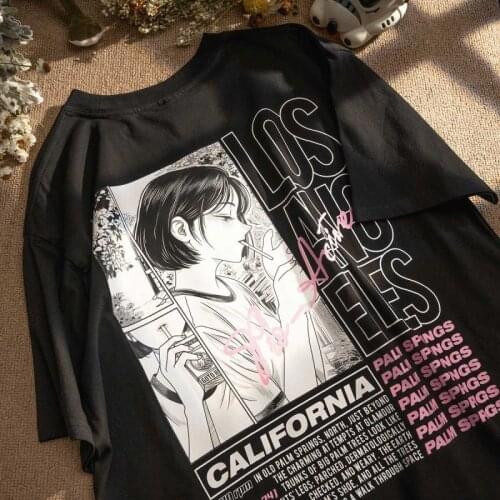 Goth aesthetic y2k tops woman tshirts graphic t shirts y2k top summer plus size long sleeve summer tops for women 2021