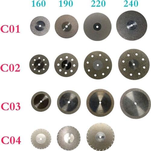 15 Pieces/Set Dental Diamond Disc Thin Ultra-thin Double Sided for Cutting Polishing Ceramic/Metal