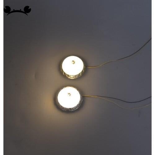 3pcs 1:20 1:25 Dollhouse mini Furniture Miniature Doll Accessories European Style Modern Gold Silver Plastic Ceiling Light