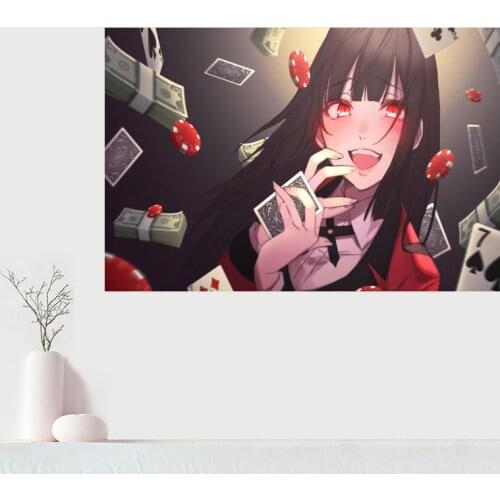 Custom Kakegurui Anime Canvas Painting Home Room Wall Decoration Canvas Posters And Decoration Pictures