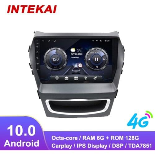 9"Android 10.0 Car Radio GPS Navigation autoradio multimedia player for HYUNDAI IX45 SANTA FE 2013 2018 head unit stereo