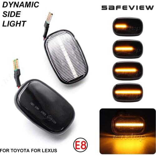 Dynamic Turn Signal Light Side Marker Indicator For Toyota Avensis Verso Carina Celina Corolla Camry Caldina Harrier Hilux IPSUM