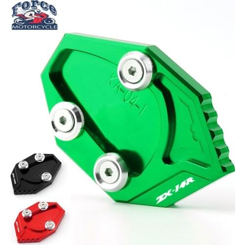 FOR KAWASAKI NINJA ZX14R ZX-14R ZX14 R 2006-2015 2014 2013 Motorcycle Accessories Foot Side Kickstand Stand Plate Enlarge Pad