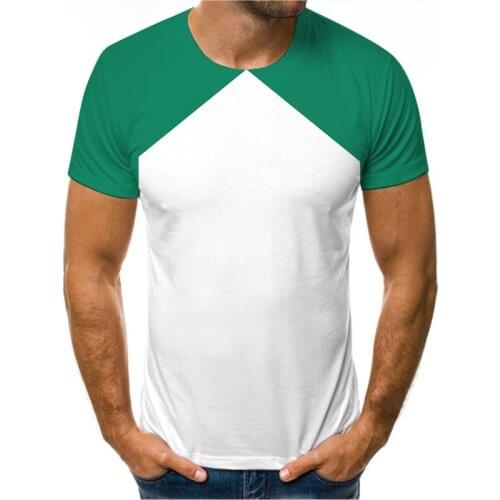 Men T 3D T-Shirt short Sleeve print no hooded Casual tees 2021 Men broadcloth tops fashion regular solid o-neck unisex women