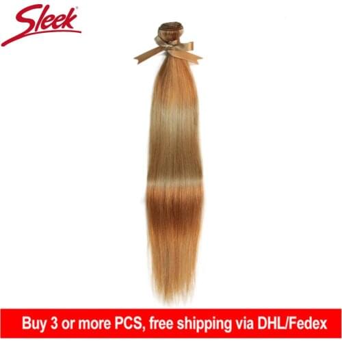Sleek Remy Brazilian Hair Weave P27/613 P6/22 P8/22 Bundles 10-24 Inches Straight Human Hair Extension Blonde Hair Weave Bundles