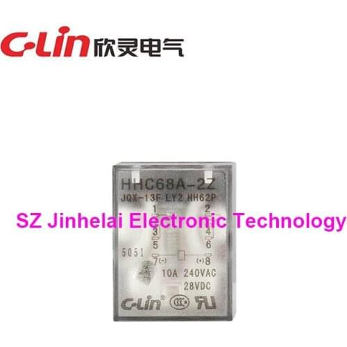 HHC68A-2Z New and original C-Lin JQX-13F LY2 HH62P Intermediate relay AC220V