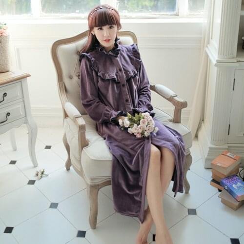 HIGHNESS MOON Women's Winter Bathrobes
