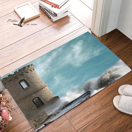 Picture It On Canva Sea Tower Under A Pet Water Food Bowl Dirt Debris Mud Trapper Boot Shoes Scraper Machine Washable Accessory