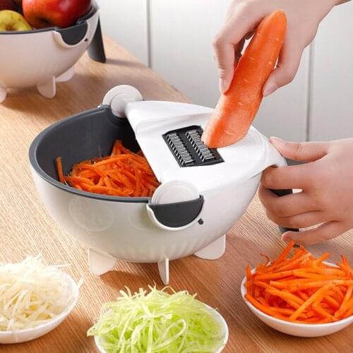 11pcs Multifunctional drain basket kitchen artifact for cutting vegetables and fruits multipurpose grater and vegetable cutter